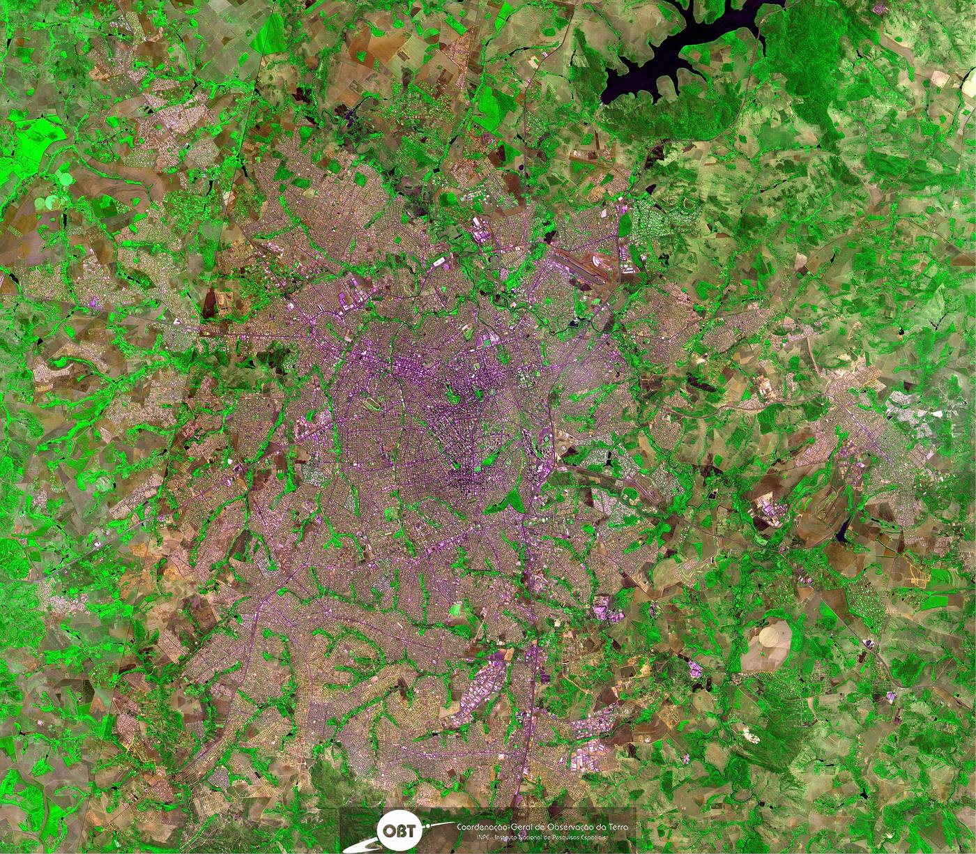 Torres e setores de Goiânia